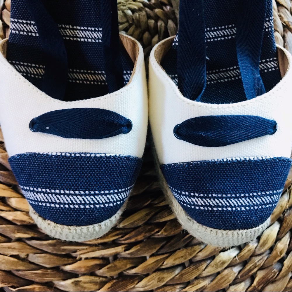 COACH Espadrille Wedge Lace Up